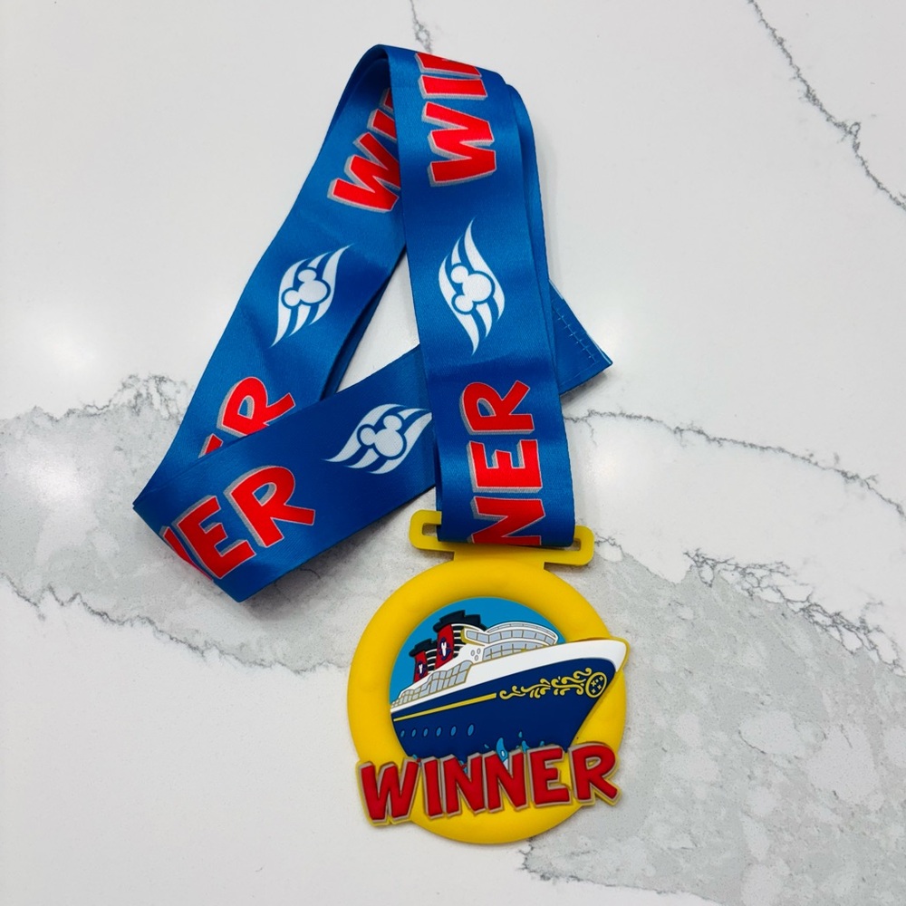 Disney Cruise Line Rubber Ship Winner Medallion/Medal